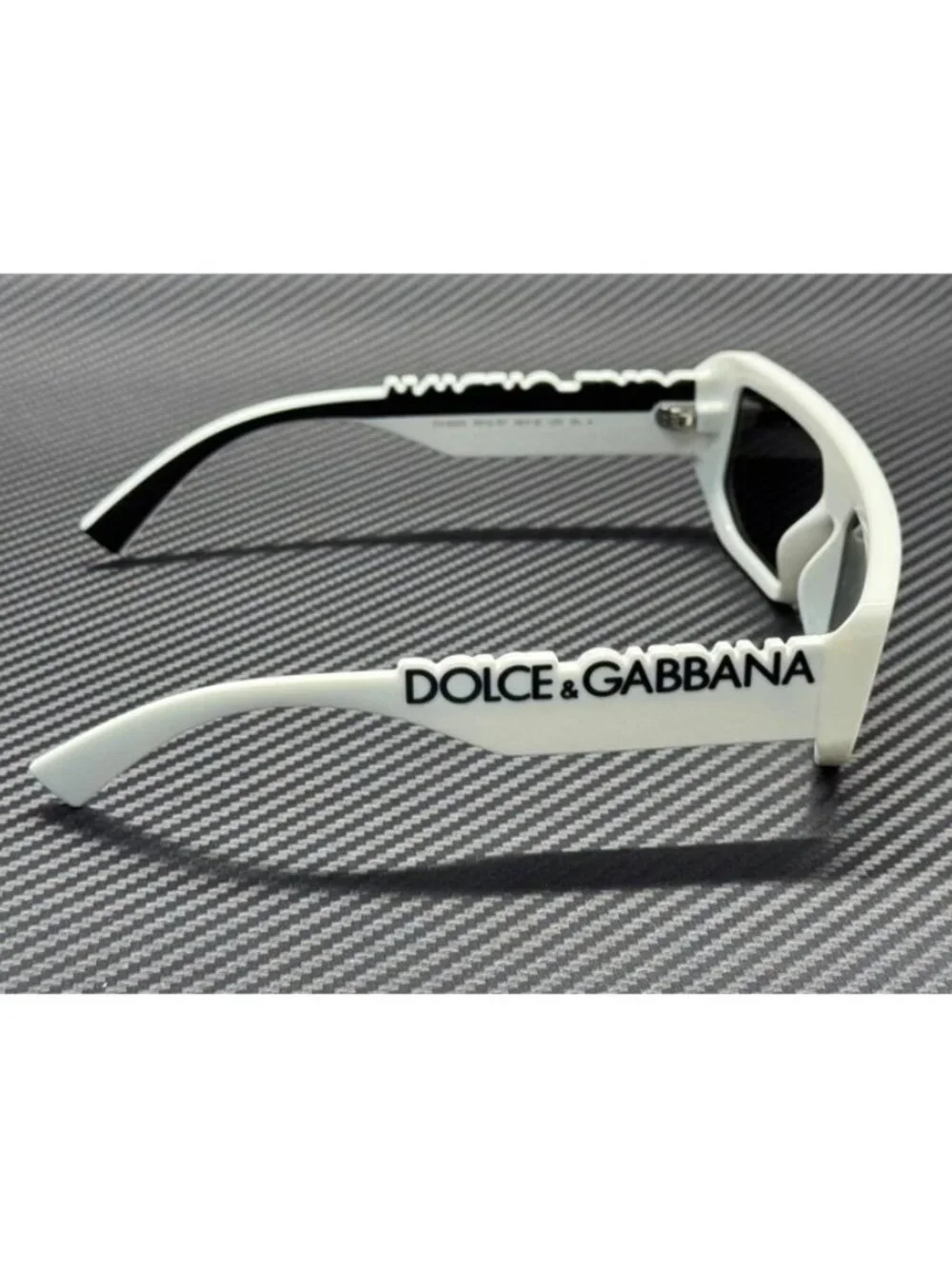 New Dolce & Gabbana Men White Sunglasses 56-16-145